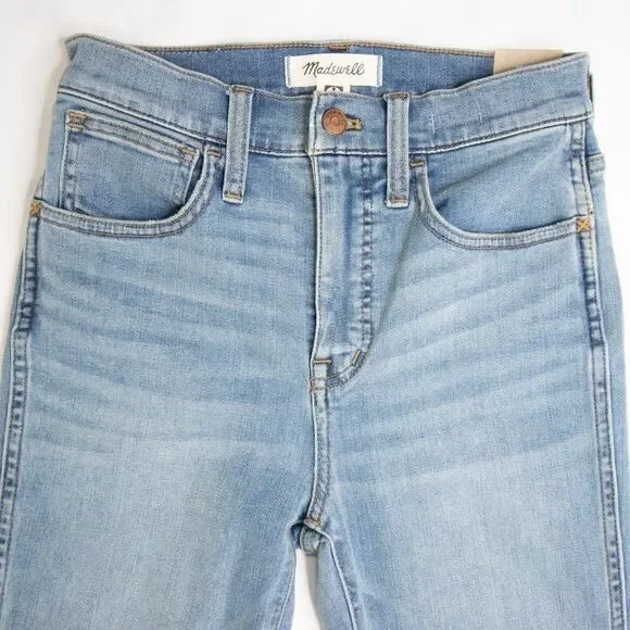 NEW Madewell Supersoft Stovepipe Jeans Plattwood, size 24 - Picture 6 of 16